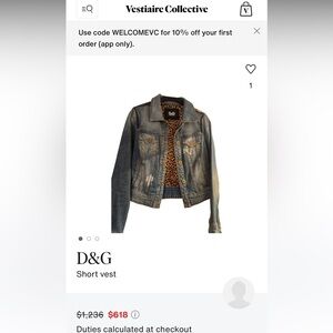 Dolce and gabbana Jean jacket